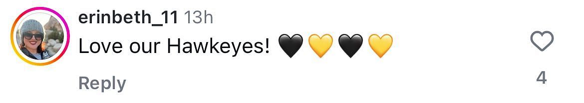 A comment shows love to Clark and Martin